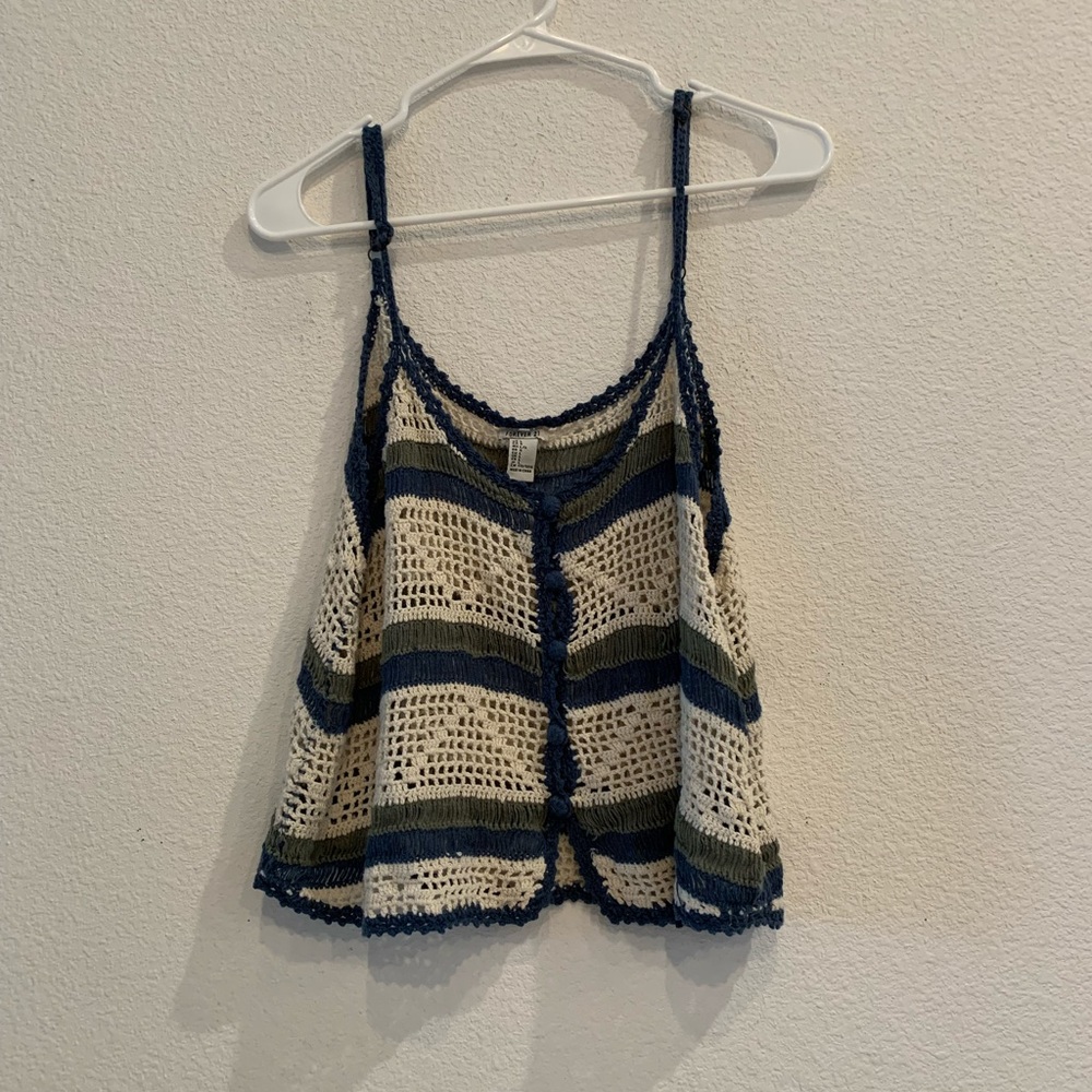 forever 21 crochet tank top